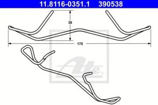 ATE Fren Kaliper Balata Sekman Passat 06-15 Caddy 04-15 1,9tdi 1,6tdi