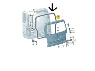 AUTO Kapı Fitili Bagaj Kapağı T5 2003-2010 T6 2011-2015 T7 2016-
