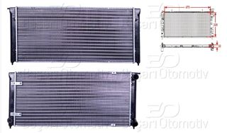 AUTOLUX Radyatör 675x322x34 1,6td 1,6 1,8 Klimalı Golf2 Jetta2 1984-1992