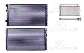 AUTOLUX Radyatör 627x377x34 1,4 16v 1,6 Klimalı Polo Hb 95-02 2,8 Vr6 Golf3 Vento