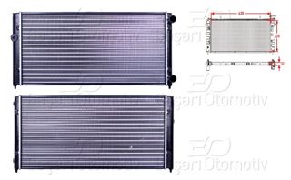 AUTOLUX Radyatör 628x322x34 1,6 1,9d 1,8 Otomatik Golf3 Vento 92-98