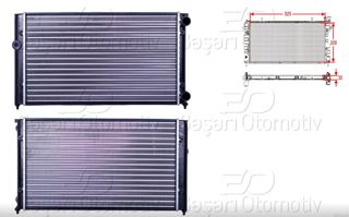 AUTOLUX Radyatör 525x322x34 1,8 Aam Abs Adz Golf3 Vento 92-98