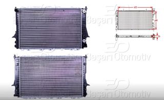 AUTOLUX Radyatör 632x409x26 2,8 Otomatik A100 1991-1994 A6 1995-1997