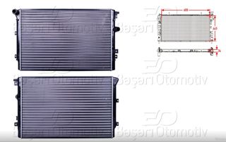AUTOLUX Radyatör 648x450x33 Tiguan 2008-2018 Sharan 2011-2016 Alhambra 2011-2015