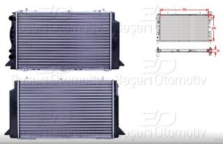 AUTOLUX Radyatör 596-358 2,0 Ace 1,9tdi 1z 1,6 Abb Ada 2,0 Abk Abt Klimalı A80 1992-1996
