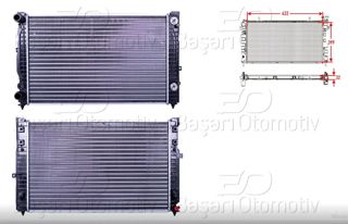 AUTOLUX Radyatör Otomatık 630x412x34 Passat 97-05 A4 95-01 A6 98-01 Superb 02-08