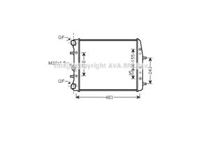 AVA Radyatör 430x413x26 Klimasız 1.4 16v Polo 02-10