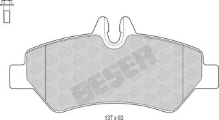 BESER Fren Balata Arka İnce Teker/tek Teker Crafter 06-16 Sprinter 06-17