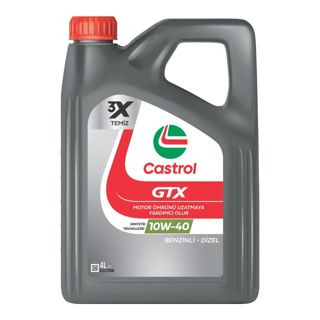 CASTROL Gtx Motor Yağ 4lt 10w-40 A3/b4 Gtx Ultraclean
