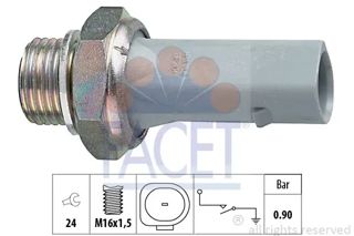 FACET Yağ Müşürü Gri 0.90-0,15 Bar Oval 1,4mpi Ame Aqw Fabia 2000-2004