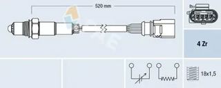FAE Lambda Sensör Ön 1,4 16v Cggb 1,6fsi Bud 1,4tsi Bmy Blg Polo Golf Jetta