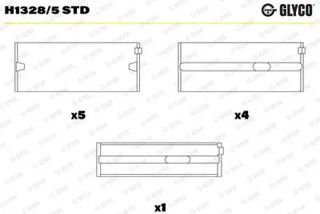GLYCO Ana Yatak 1,6tdi Cay Clh Cxx 2,0tdi Caa Cku Cba Dfs Cuu Caddy Golf Passat T6