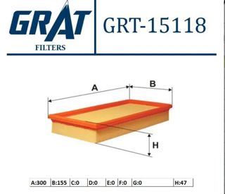 GRAT Hava Filtre 1,2 Azq Bme Fabia 00-08 Roomster 06-10 Polo 02-08