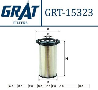 GRAT Mazot Fıltre Kısa Tıp Golf7 1,6tdı 2,0tdı Clha Clhb Dcxa Crlb Cuvc