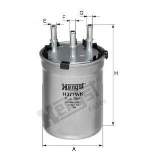 HENGST Mazot Filtre 1,6tdi Cayb Cayc A1 2011-2012