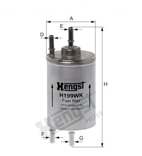 HENGST Benzin Filtresi 1,8t Bfb Avj A4 2001-2008 Exeo 2009-2014