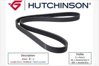 HUTCHINSON V.kayış Golf3 Vento 95-98 Passat 92-97 Sharan 96-00
