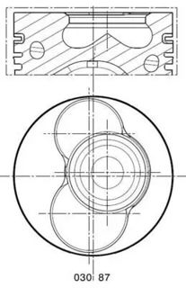 MAHLE Piston Sekman 79,50mm 3-4 Silindir 1,9tdi Axb Axc Avf T5 03-10 Passat 01-05
