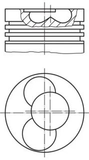 MAHLE Piston Sekman 80mm 3-4 Silindir 1,9tdi Ajm Atj Auy Bora Golf4 Passat Sharan