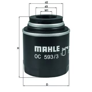 MAHLE Yağ Filtresi 1,2tsi Cbz 1,4tsi Cax Cav Cth