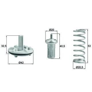 MAHLE Termostat 80c-95c 1,4 Tsi 140hp 160hp Cavd Bmy Golf Jetta Passat Tiguan A3