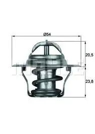 MAHLE Termostat 87c Golf4 Bora Passat A3 A4 A6