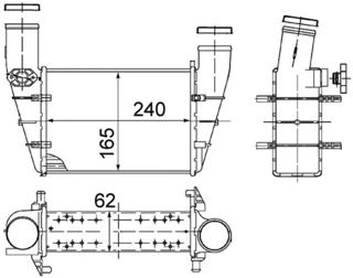 MAHLE İnterkol Radyatör 1,8t 1,9tdi Passat 97-00 A4 95-01 A6 98-05