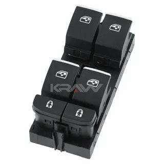 MCAR Cam Açma Düğme Sol Ön 4lü Krom Passat 24- Touareg 18- Superb 15- Kodiaq 17-