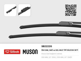 SILBAK Silgi 2li Takım 55cm-55cm A6 2005-2011
