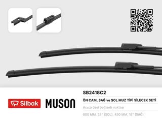SILBAK Silgi 2li Takım 65cm-45cm Golf7 13- A3 13- Superb 15- Passat 15- Polo 18+
