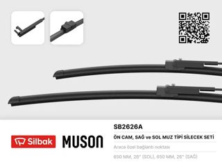 SILBAK Silgi 2li Takım 65cm-65cm Touareg 2008-2010 Mercedes W211 E Seri 02-09 Cayanne