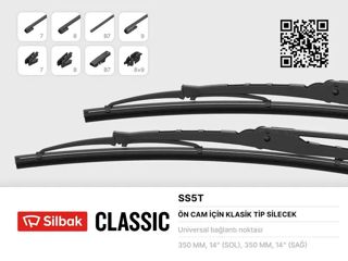 SILBAK Silgi Arka 34cm (kutu 2'li) A3 2004-2013 Golf3 Golf4 98-04 Altea 04-10