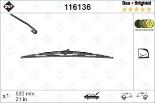 SWF Silgi Sağ 53cm Kavisli Passat 1997-2002 A4 1995-2001
