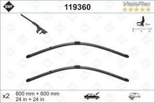 SWF Silgi 2li Takım 60cm-60cm Aerotwin T5 Caravelle 2003-2007