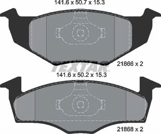 TEXTAR Fren Balata Ön 15mm Polo Hb 95-02 239mm Dıskler İçın
