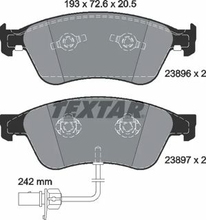 TEXTAR Fren Balata Ön A8 2002-2010 Phaeton 2002-2016