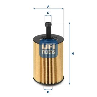 UFI Yağ Filtre 1,4tdi Amf Bnm 1,9tdi Bjb Bls Axb 2,0tdi Bkp 2,5tdi Axd