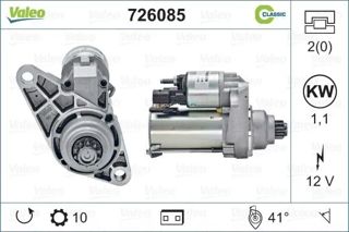 VALEO Marş Motoru Valeo Tip 1,4 16v Polo Fabia İbiza Cordoba