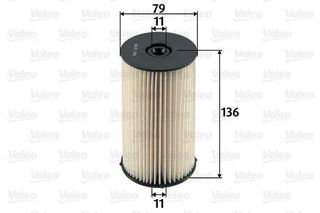 VALEO Mazot Filtre Ufi Gövdeler İçin 2,0tdi Passat 06-11 1,9tdi Caddy 06-