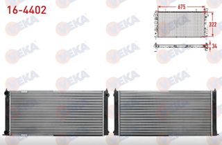 VEKA Radyatör 675x322x34 1,6td 1,6 1,8 Klimalı Golf2 Jetta2 1984-1992