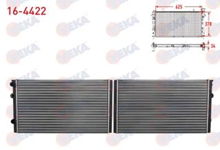 VEKA Radyatör 627x377x34 1,4 16v 1,6 Klimalı Polo Hb 95-02 2,8 Vr6 Golf3 Vento