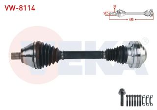 VEKA Aks Komple Sol 1,4tsi Blg Bmy Düz Vites Golf6 Tiguan 2,0tdi Düz Vites Passat Art