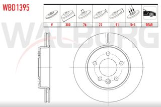 WALBURG Fren Diski Arka Crafter 2017- Amarok 2017- Man 2017-