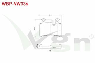 WGN Fren Balata Arka 3,0tdi 3,2 Touareg 06-10