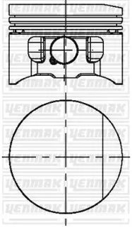 YENMAK Piston Sekman 81,50mm 1,8 Adr Apt Agn Passat 97-00 Golf4 Bora
