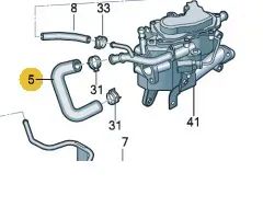 YILPAR Su Hortum Egrden Çıkan 1,4tdi Cus Polo 15-18 İbiza 16-17 Toledo 15-19 Fabia 15-