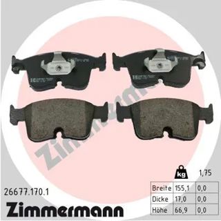 ZIMMERMANN Fren Balata Ön Golf8 2020- A3 2020-