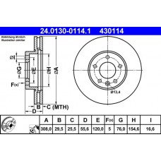 FREN DİSKİ ÖN 308MM TAKIM T5 T6 T7 16 JANT TOUAREG 2003-2010 2,5TDİ
