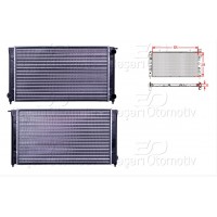 RADYATÖR 525X322X34 TAHLİYELİ 1,6 1,8 GOLF1 81-84 GOLF2 84-92 JETTA1 JETTA2