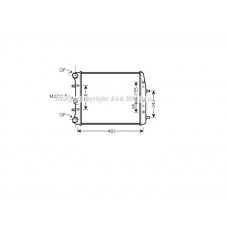 RADYATÖR 430X413X26 KLİMASIZ 1.4 16V POLO 02-10